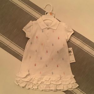 Baby Girl’s Ruffled Polo Dress & Bloomer